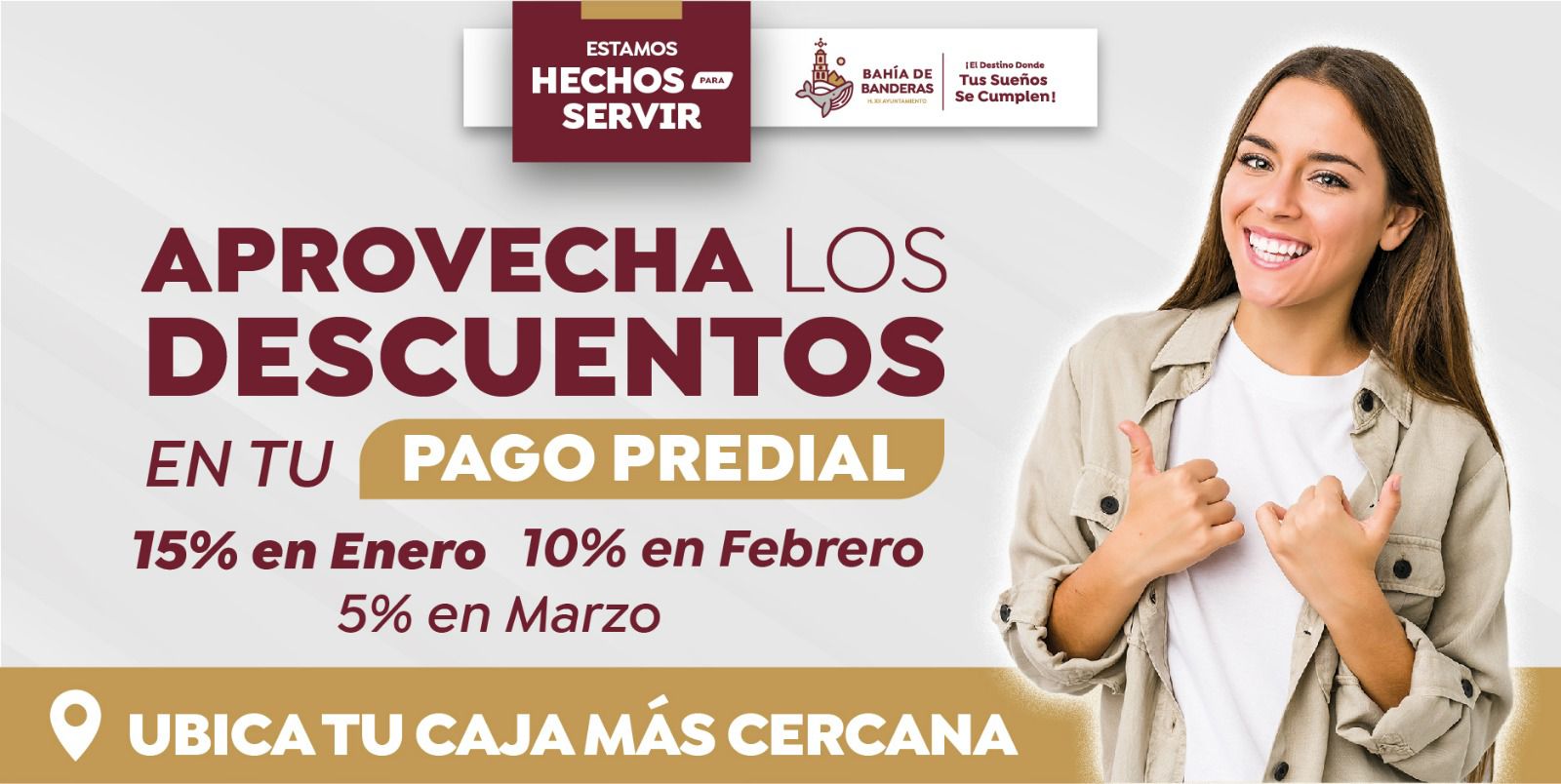 No hagas filas: Paga tu predial en minutos en línea o en módulos alternos en Bahía de Banderas