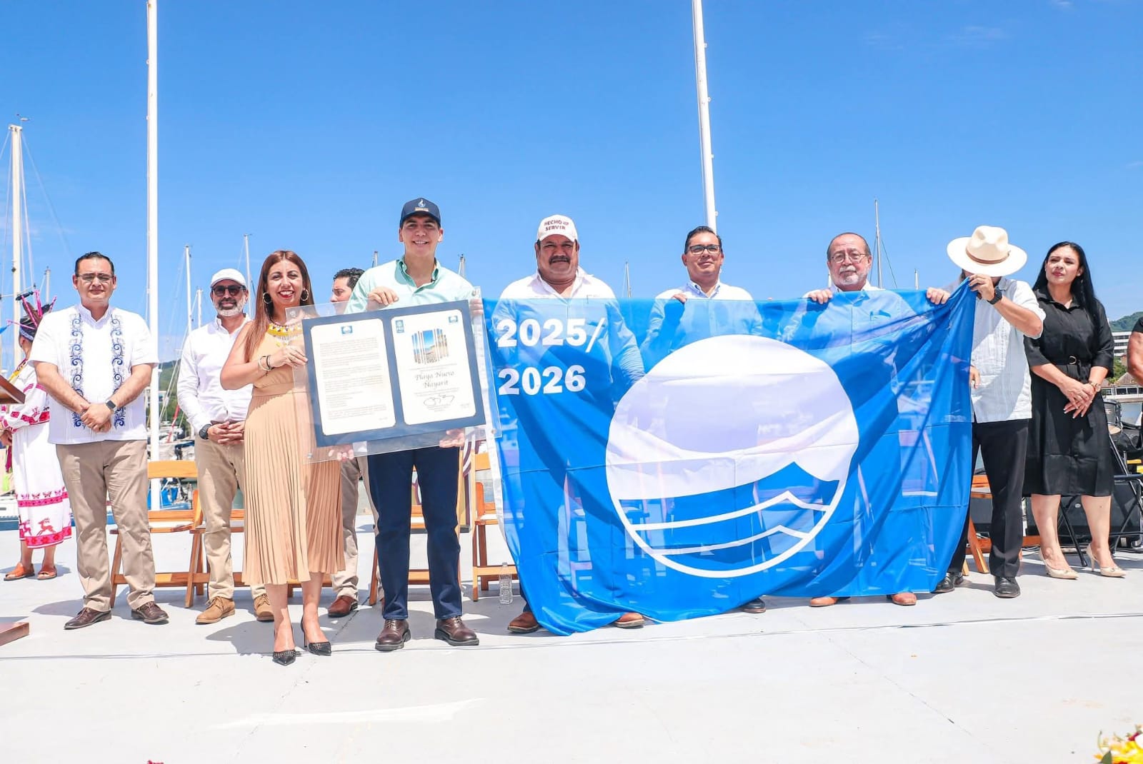 Bahía de Banderas, referente nacional en playas limpias: recibe distinción Blue Flag 2025