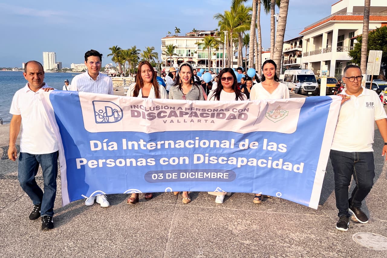 Puerto Vallarta avanza en inclusión con caminata por el Día de las Personas con Discapacidad