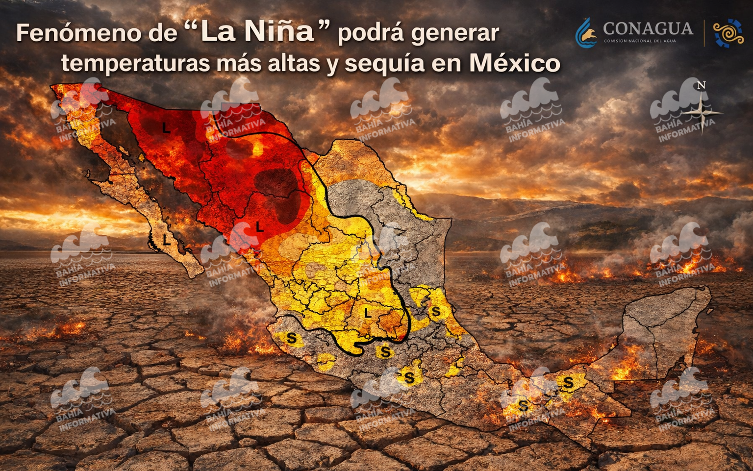 Fenómeno “La Niña” podrá generar temperaturas más altas en los meses de febrero y marzo.