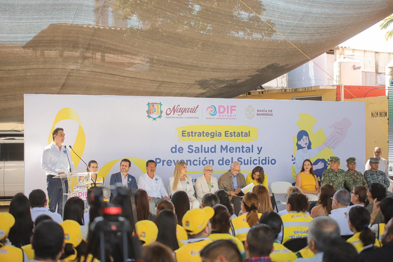 Miguel Ángel Navarro Quintero y Héctor Santana encabezan en Bahía de Banderas la Estrategia Estatal de Salud Mental y Prevención del Suicidio